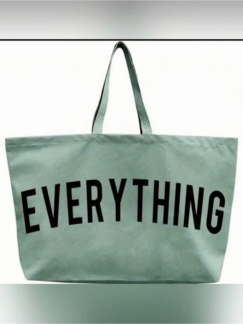 EVERYTHING Large Canvas Tote Bag - NWT